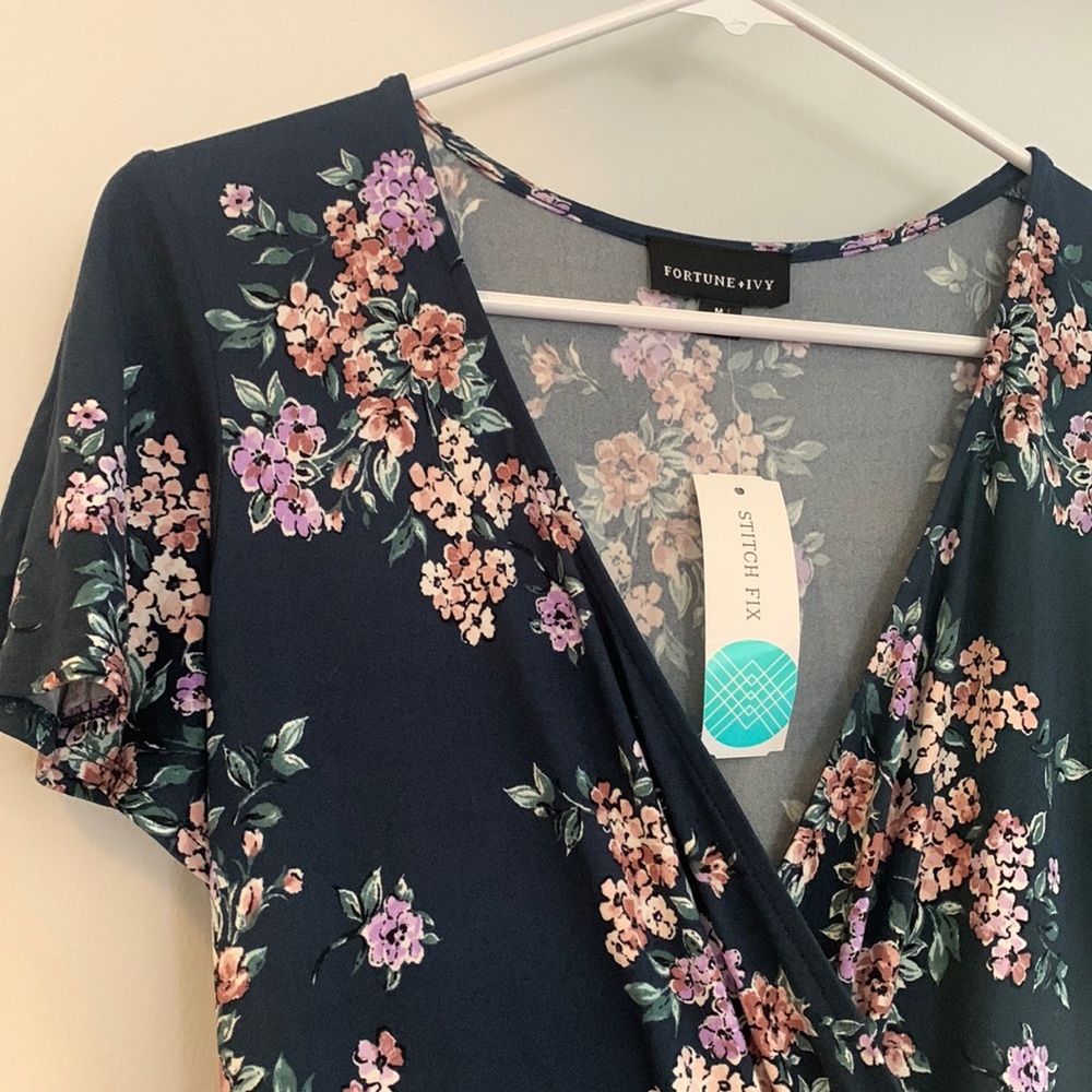 Fortune & Ivy maxi floral high low dress